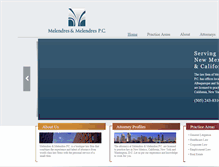 Tablet Screenshot of melendreslaw.com